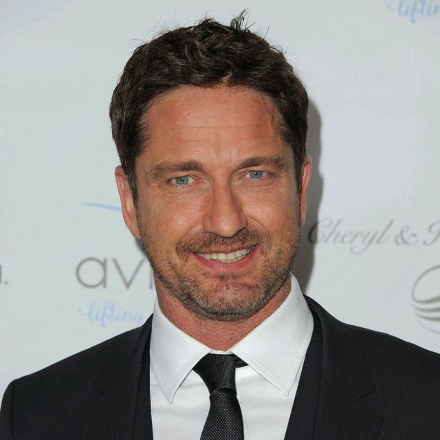 Gerard Butler Short Straight Brunette Hairstyle