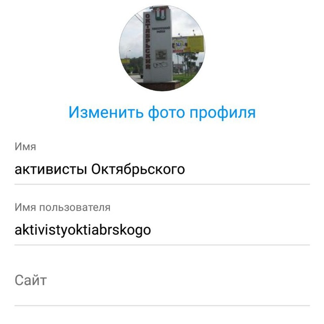 Активисты Октябрьского